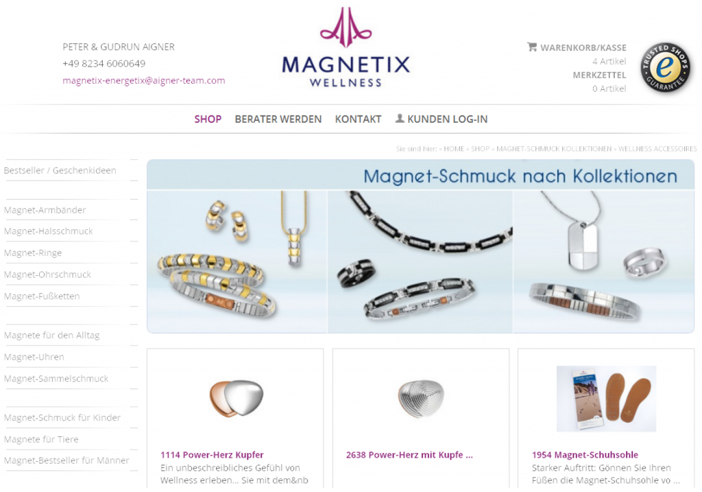 Magnetix-Shopbild=Magnetschmuck-Kollektion_aigner-Team